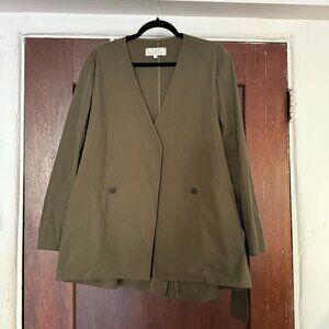 Studio Nicholson V-neck tie shirt